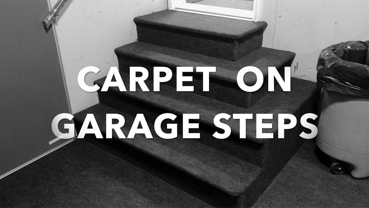 Installing Indoor Outdoor Carpet On Garage Steps You