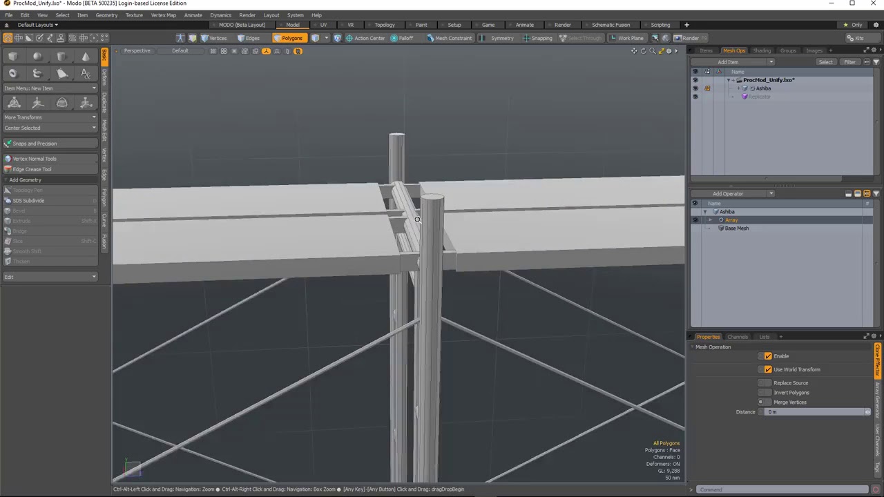 Modo 12 1 Unify Poly Mesh Ops Youtube