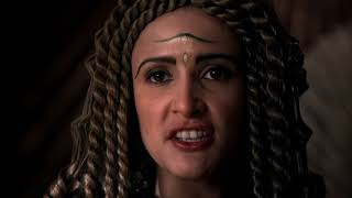 HBO Rome -Rome puts princess Cleopatra on the Egyptian throne-must not speak-must die-father's chair