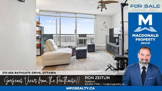 For Sale!  3 Bed, 2 Bath Condo Apartment Penthouse with Stunning Views of Ottawa River \u0026 Gatineau!