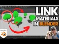 How to Link Materials Across Objects in Blender!