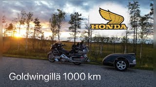 HONDA GOLDWING Gl 1800 LUXURY motorcycle | Moottoripyörällä 1000 km lomareissu.