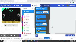 Create a variable in makecode microbit