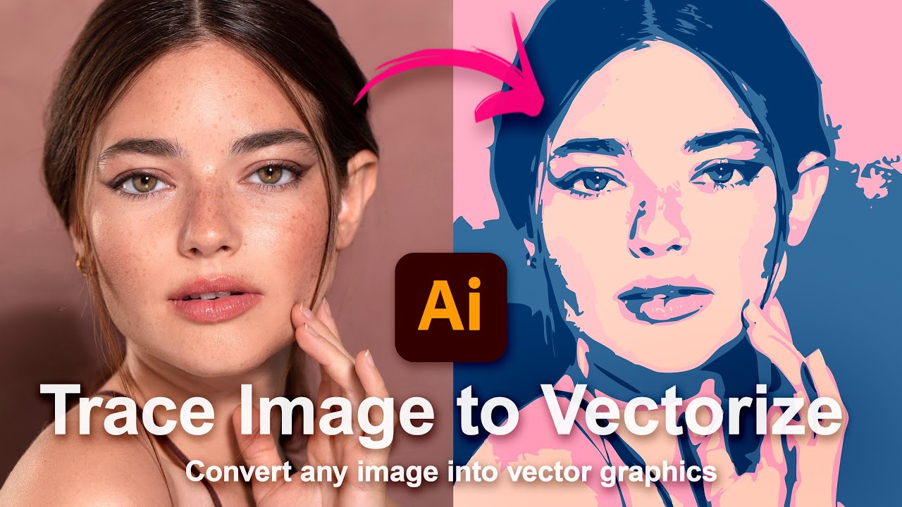 How To Vectorize An Image In Illustrator, Jpg To Vector Graphics - YouTube