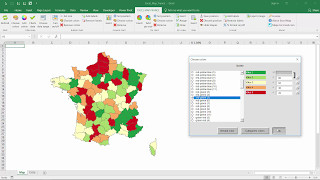 Excel Map France Departments & Regions - How to use the software?