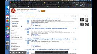 Using Literary Reference Center through Wayne Library