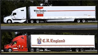 4K Truckspotting C R  England Wiley Sanders Freightliner Cascadia Kenworth T680 11624