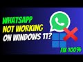 How to Fix WhatsApp not working on Windows 11