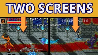 Taito's arcade DUALSCREEN barbarian epic