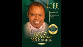 A Celebration of Life and Requiem Mass for Nelson Onyeka Ukaegbu, November 22, 2025, 11:00am.