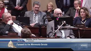 Senator David Tomassoni Says Farewell to the Minnesota Senate