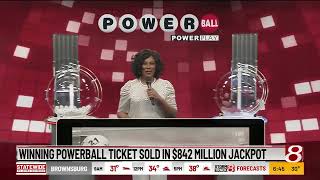 Winning Powerball ticket sold in $842 million jackpot