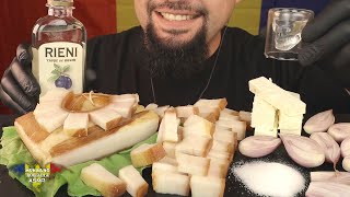 ASMR Slanina Cu Ceapa, Telemea \u0026 Tuica De Pruna (Fara Vorbe) MUKBANG 🇷🇴