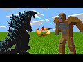 King Kong Vs Electric Godzilla Fight||Minecraft