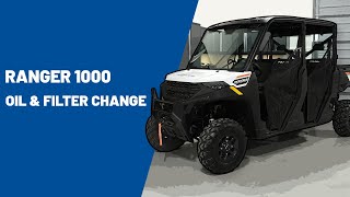 2025 RANGER 1000 | Oil and Filter Change | Polaris Off Road Vehicles