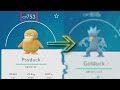 Pokemon Go: Crazy High CP Psyduck Evolving into Golduck!