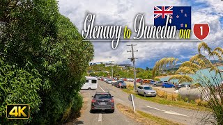 Driving from Glenavy to Dunedin via Moeraki Village on New Zealand's State Highway 1