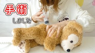 【DIY♡ドールカスタム】ダッフィーが動けるように？！トイスケルトンを入れました…【 こうじょうちょー  】ディズニー