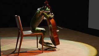 Frog Playing Bach   HD 720p