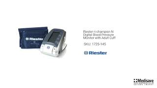 Riester ri champion N Digital Blood Pressure Monitor with Adult Cuff 1725 145