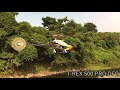 「猛暑～」rc ラジコン ヘリ練習風景 t rex500、450 pro dfc 本年初の屋外フライト