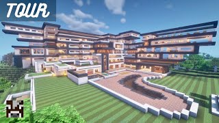 Minecraft HUGE MODERN MANSION TOUR!