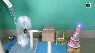 working model of hydro electric power plant || power plant ||