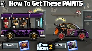 Hill Climb Racing 2 - How To Get Halloween Paints For BUS And Rally Car