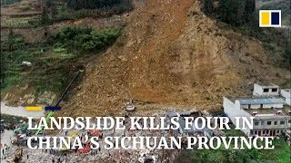 Landslide kills four in China’s Sichuan province