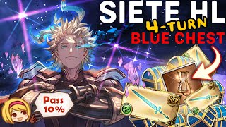 【グラブル】シエテHL 4T 400万貢献度 10%+ | Siete HL 4 Turn 4mil Blue Chest and Pass 10%【GBF】