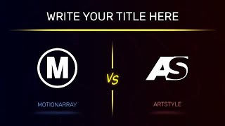 Team Versus Intro & Lower Third After Effects Templates