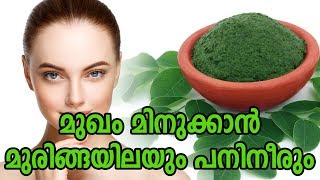 മുഖം മിനുക്കാൻ മുരിങ്ങയിലയും പനിനീരുംHealthy kerala | Health | Health tips | Face tips | Beauty