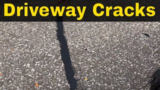 How To Fix Driveway Cracks-EASY Asphalt Driveway Repair