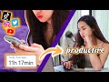 how to INCREASE PRODUCTIVITY effortlessly 😮‍💨 | FREE time management template