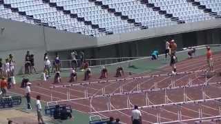 2015大阪選手権　110ｍH　OPN　鍵本　前田