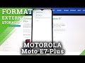 How to Erase External Storage in Motorola Moto E7 Plus – Format SD Card