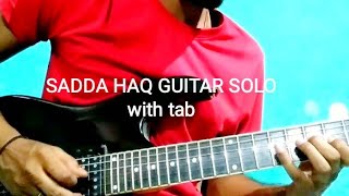 Sadda Haq Solo with tab