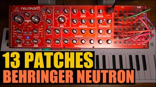 13 Patches for Behringer Neutron (No Talking)