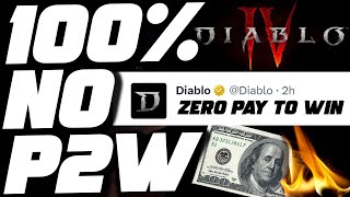 Diablo 4 Has ZERO Pay To Win 100% Confirmed