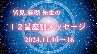 皆見麻瑚先生の12星座別メッセージ24 11 10～16