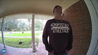 Doorbell thief caught on camera