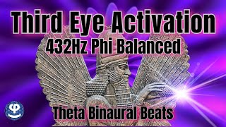432Hz | Third Eye Activation | Pineal Stimulation | Binaural Beats