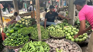 সোমবারের সবজির খুচরা দাম হলিধানী বাজার,ঝিনাইদহ।