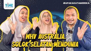 WHV AUSTRALIA, SOLOK SELATAN MENDUNIA