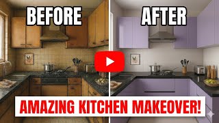 Modern U-Shaped Modular Kitchen Design | 3D Walkthrough & Tour.