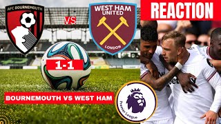 Bournemouth vs West Ham 1-1 Live Stream Premier league Football EPL Match 2023 Score Highlights