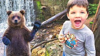 Caleb GOES on a Bear Hunt Adventure IN THE WOODS! We are Going on a Bear Hunt with Caleb and Mommy!