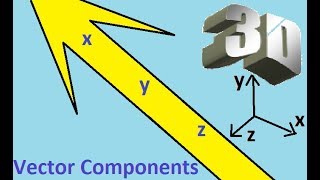 Vector Mechanics Statics: example: 2.90. Find 3D vector components