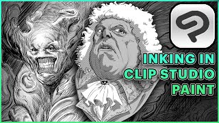Inking Pencils in Clip Studio Paint- Digital Inking Tricks and First Impressions of CSP