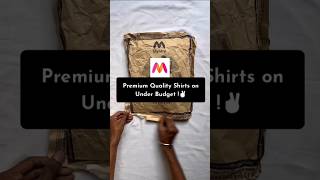 Premium Quality shirts on under budget !✌️ #myntra #outfit